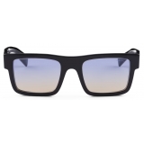 Prada - Prada Symbole - Rectangular Sunglasses - Black Iris Shaded Sun - Prada Collection - Sunglasses - Prada Eyewear