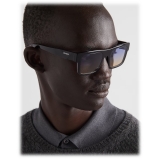 Prada - Prada Symbole - Rectangular Sunglasses - Black Iris Shaded Sun - Prada Collection - Sunglasses - Prada Eyewear