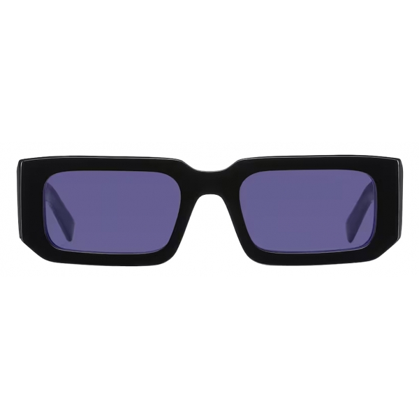 Prada - Prada Symbole - Rectangular Sunglasses - Black Blue Purple - Prada Collection - Sunglasses - Prada Eyewear