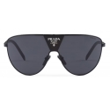 Prada - Prada Runway - Mask Sunglasses - Black Slate Gray - Prada Collection - Sunglasses