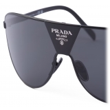 Prada - Prada Runway Collection - Occhiali da Sole Maschera - Nero Ardesia - Prada Collection