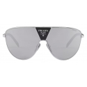 Prada - Prada Runway - Mask Sunglasses - Silver Chrome - Prada Collection - Sunglasses - Prada Eyewear