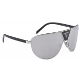 Prada - Prada Runway - Mask Sunglasses - Silver Chrome - Prada Collection - Sunglasses - Prada Eyewear