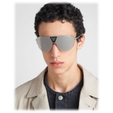 Prada - Prada Runway - Mask Sunglasses - Silver Chrome - Prada Collection - Sunglasses - Prada Eyewear