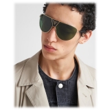 Prada - Prada Runway - Mask Sunglasses - Gold Wood Green - Prada Collection - Sunglasses - Prada Eyewear