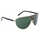 Prada - Prada Runway - Mask Sunglasses - Gold Wood Green - Prada Collection - Sunglasses - Prada Eyewear