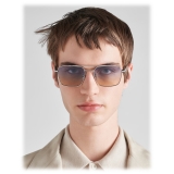 Prada - Prada Eyewear - Rectangular Sunglasses - Silver Iris Shaded Sun - Prada Collection