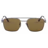 Prada - Prada Eyewear Collection - Occhiali da Sole Rettangolare - Piombo Loden - Prada Collection