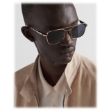 Prada - Prada Eyewear - Rectangular Sunglasses - Pale Gold Graphite - Prada Collection