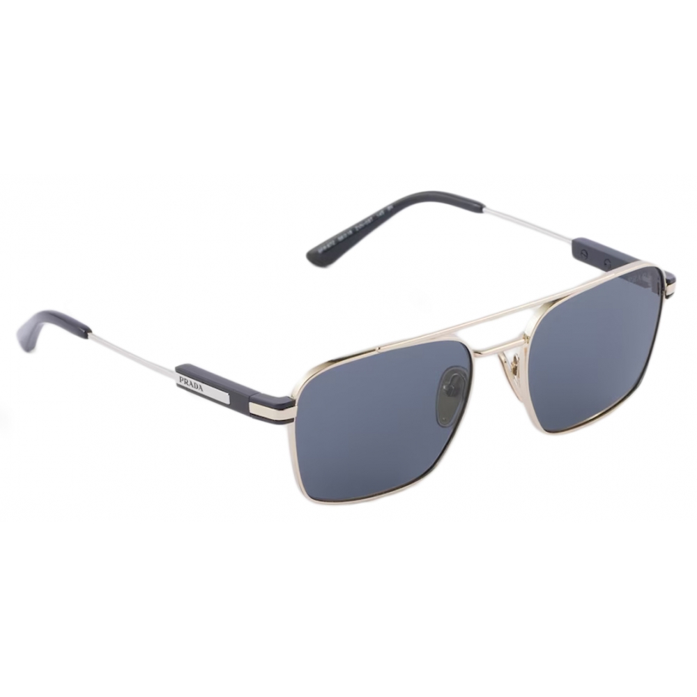 Prada - Prada Eyewear - Rectangular Sunglasses - Pale Gold Graphite ...