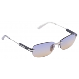 Prada - Prada Eyewear - Rectangular Sunglasses - Silver Iris Shaded Sun - Prada Collection