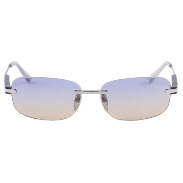 Prada - Prada Eyewear - Rectangular Sunglasses - Silver Iris Shaded Sun - Prada Collection