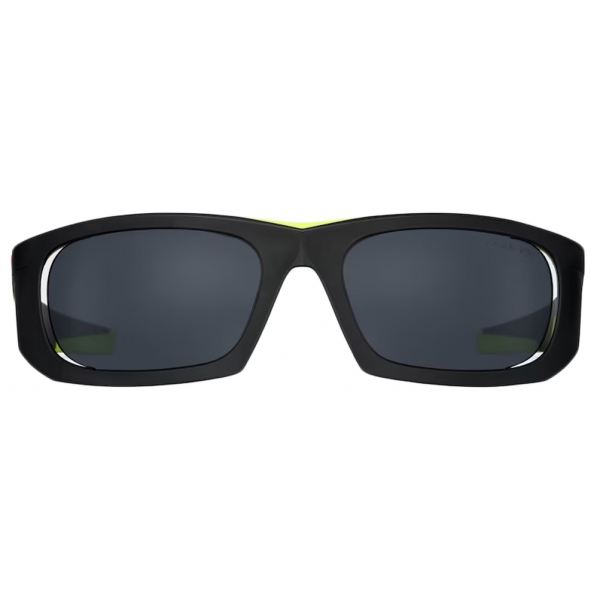 Prada - Prada Linea Rossa Impavid - Mask Sunglasses - Opaque Black Fluo Yellow - Prada Collection