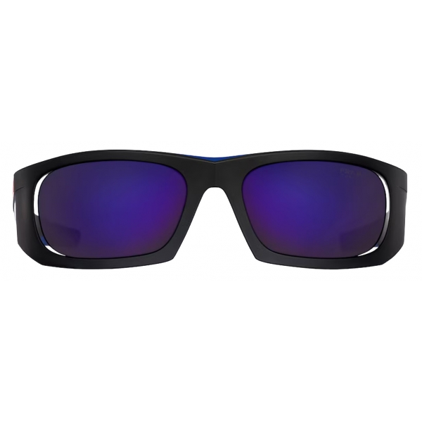 Prada - Prada Linea Rossa Impavid - Mask Sunglasses - Opaque Black Blue - Prada Collection