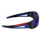 Prada - Prada Linea Rossa Impavid - Mask Sunglasses - Opaque Black Blue - Prada Collection