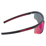 Prada - Prada Linea Rossa Impavid - Mask Sunglasses - Rubberized Black Red Irisdescent - Prada Collection