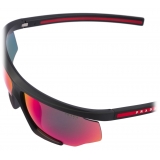 Prada - Prada Linea Rossa Impavid - Mask Sunglasses - Rubberized Black Red Irisdescent - Prada Collection