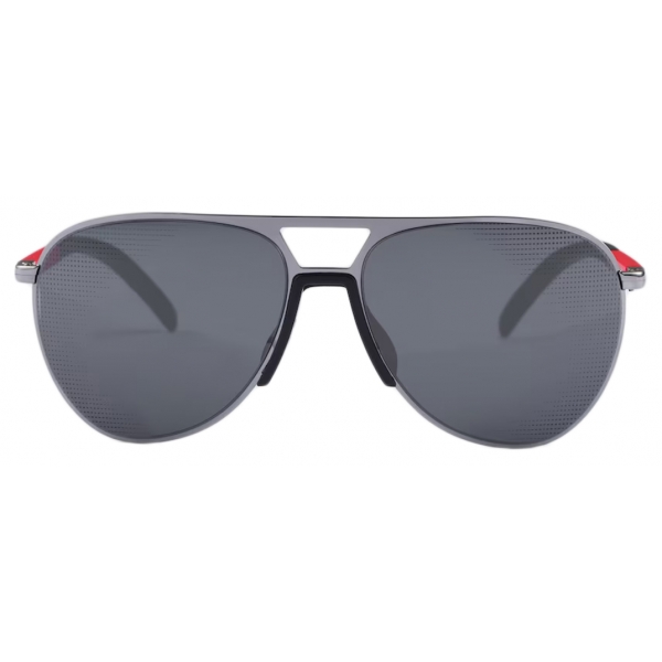 Prada - Prada Linea Rossa - Pilot Sunglasses - Lead Gray Black Textured - Prada Collection