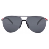 Prada - Prada Linea Rossa - Pilot Sunglasses - Lead Gray Black Textured - Prada Collection