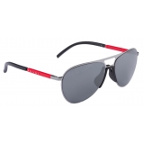 Prada - Prada Linea Rossa - Pilot Sunglasses - Lead Gray Black Textured - Prada Collection