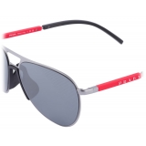 Prada - Prada Linea Rossa - Pilot Sunglasses - Lead Gray Black Textured - Prada Collection