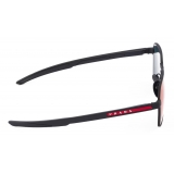 Prada - Prada Linea Rossa - Pilot Sunglasses - Rubberized Black Red Irisdescent - Prada Collection