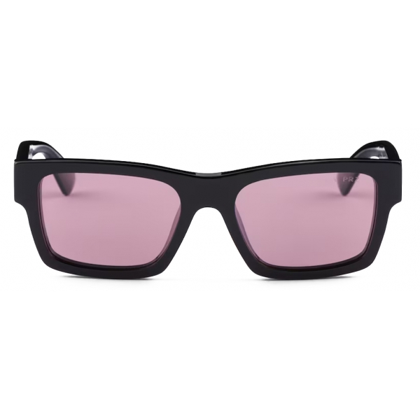 Prada - Prada Eyewear Collection - Occhiali da Sole Rettangolare - Nero Fucsia - Prada Collection