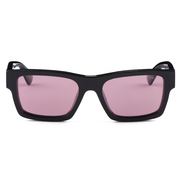 Prada - Prada Eyewear - Rectangular Sunglasses - Black Fuchsia - Prada Collection