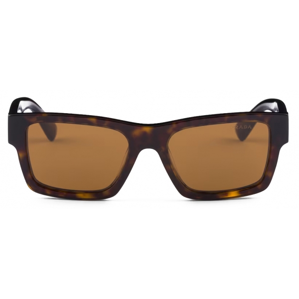 Prada - Prada Eyewear - Rectangular Sunglasses - Tortoiseshell Crystal Burnt Orange - Prada Collection