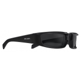 Prada - Prada Runway - Rectangular Sunglasses - Black Slate Gray - Prada Collection