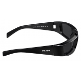 Prada - Prada Runway - Rectangular Sunglasses - Black Slate Gray - Prada Collection