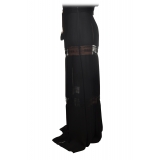 Elisabetta Franchi - Skirt with Lace Trimmings - Black - Skirt - Made in Italy - Luxury Exclusive Collection