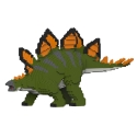 Jekca - Stegosaurus 01S-M01 - Lego - Scultura - Costruzione - 4D - Animali di Mattoncini - Toys