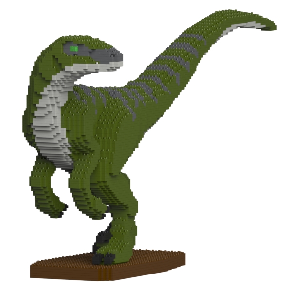 Jekca - Velociraptor 01S-M01 - Lego - Scultura - Costruzione - 4D - Animali di Mattoncini - Toys