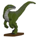 Jekca - Velociraptor 01S-M01 - Lego - Scultura - Costruzione - 4D - Animali di Mattoncini - Toys