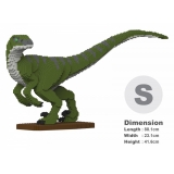 Jekca - Velociraptor 01S-M01 - Lego - Sculpture - Construction - 4D - Brick Animals - Toys