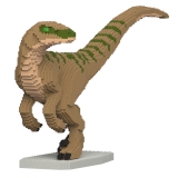 Jekca - Velociraptor 01S-M02 - Lego - Scultura - Costruzione - 4D - Animali di Mattoncini - Toys