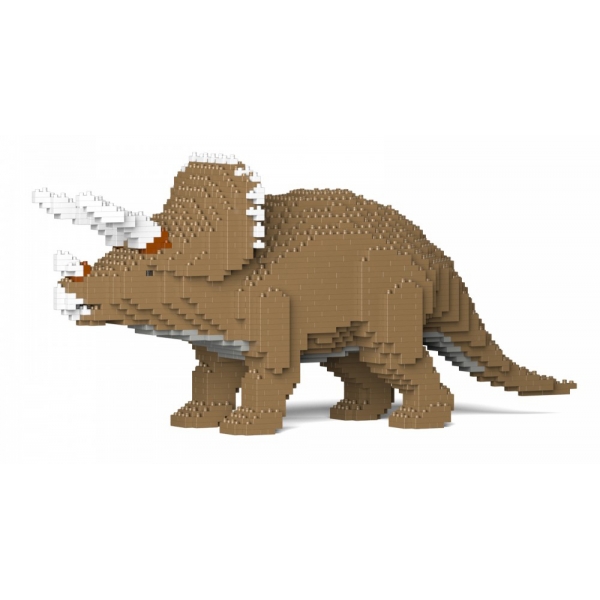 Jekca - Triceratops 01S-M02 - Lego - Sculpture - Construction - 4D - Brick Animals - Toys