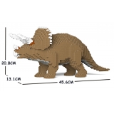 Jekca - Triceratops 01S-M02 - Lego - Scultura - Costruzione - 4D - Animali di Mattoncini - Toys