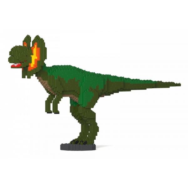 Jekca - Dilophosaurus 01S-M01 - Lego - Sculpture - Construction - 4D - Brick Animals - Toys