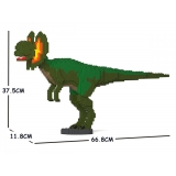 Jekca - Dilophosaurus 01S-M01 - Lego - Scultura - Costruzione - 4D - Animali di Mattoncini - Toys