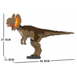 Jekca - Dilophosaurus 01S-M02 - Lego - Scultura - Costruzione - 4D - Animali di Mattoncini - Toys