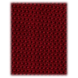 Viola Milano - Knitted Solid V-End Silk Tie - Red - Handmade in Italy - Luxury Exclusive Collection