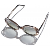Chanel - Round Sunglasses - Gray Tortoise Gray Gradient - Chanel Eyewear