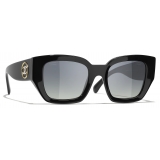Chanel - Square Sunglasses - Black Gray Polarized Gradient - Chanel Eyewear