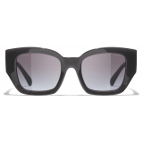 Chanel - Occhiali da Sole Quadrati - Grigio Grigio Sfumate - Chanel Eyewear