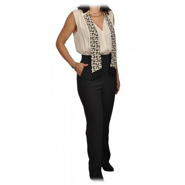 Elisabetta Franchi - Jumpsuit with Top and Straight Trousers