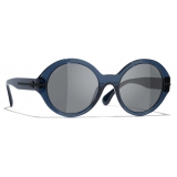Chanel - Round Sunglasses - Blue Gray - Chanel Eyewear
