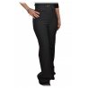 Elisabetta Franchi - Pantalone a Palazzo con Dettaglio Oro - Nero - Pantaloni - Made in Italy - Luxury Exclusive Collection