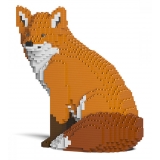 Jekca - Fox 02S - Lego - Sculpture - Construction - 4D - Brick Animals - Toys